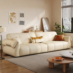 LUXORA S1408 Solid Length Wood Sofa 220/250cm Leather Microfiber Fabric Frame