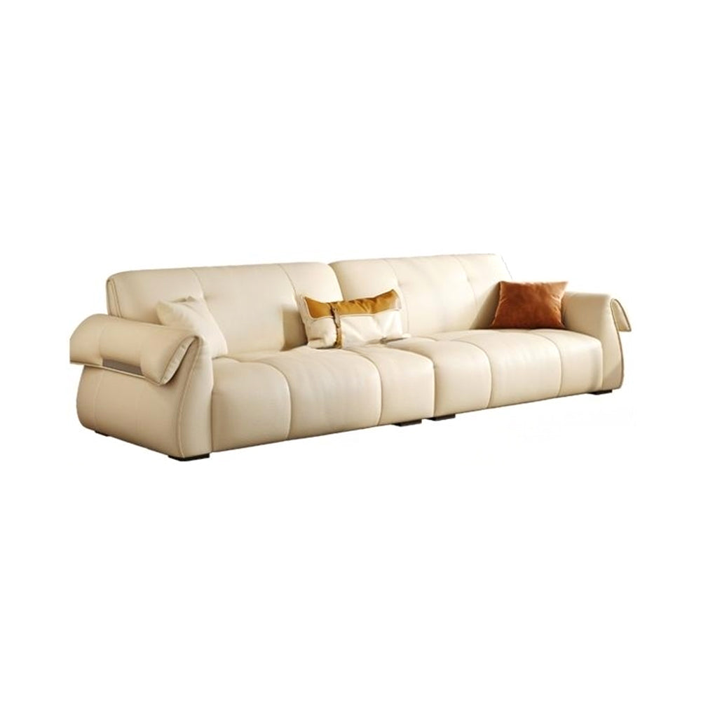 LUXORA S1408 Solid Length Wood Sofa 220/250cm Leather Microfiber Fabric Frame