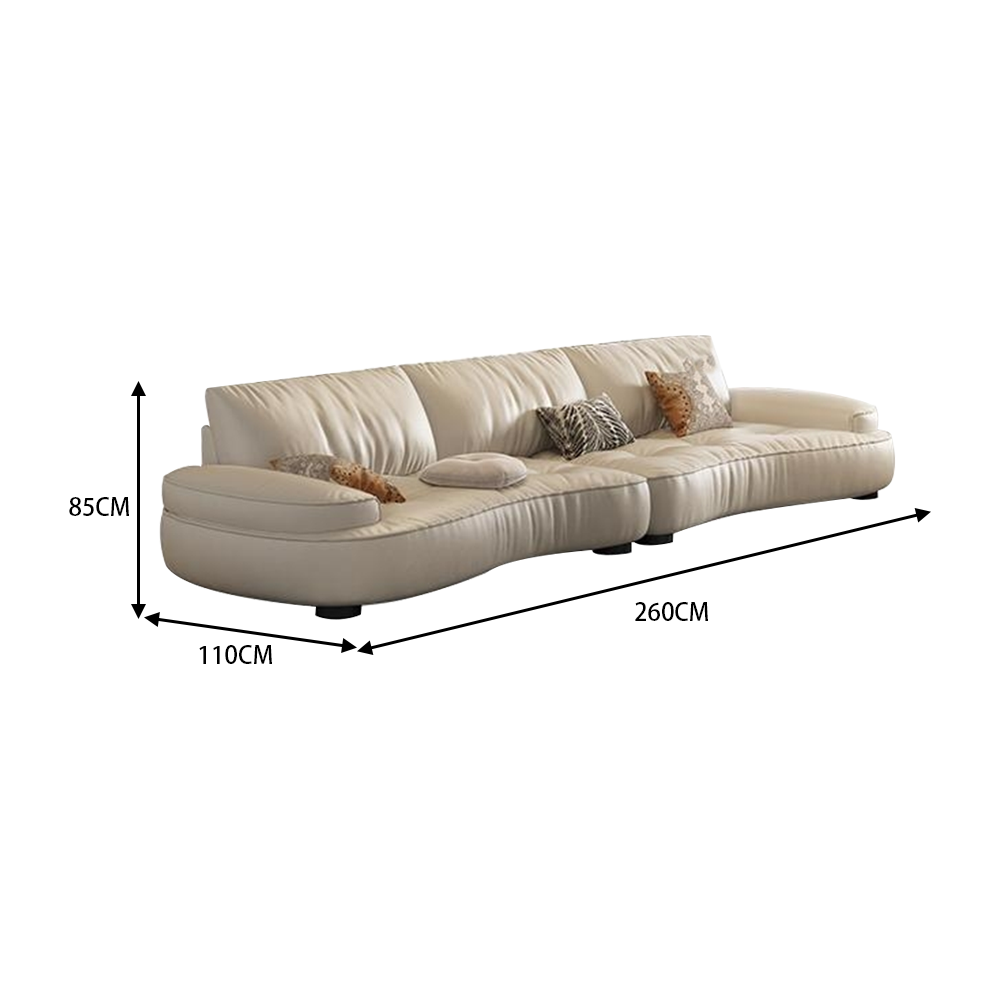 LUXORA S1422 Pine Style Minimalist Modern 220/260CM Frame Imported Sofa