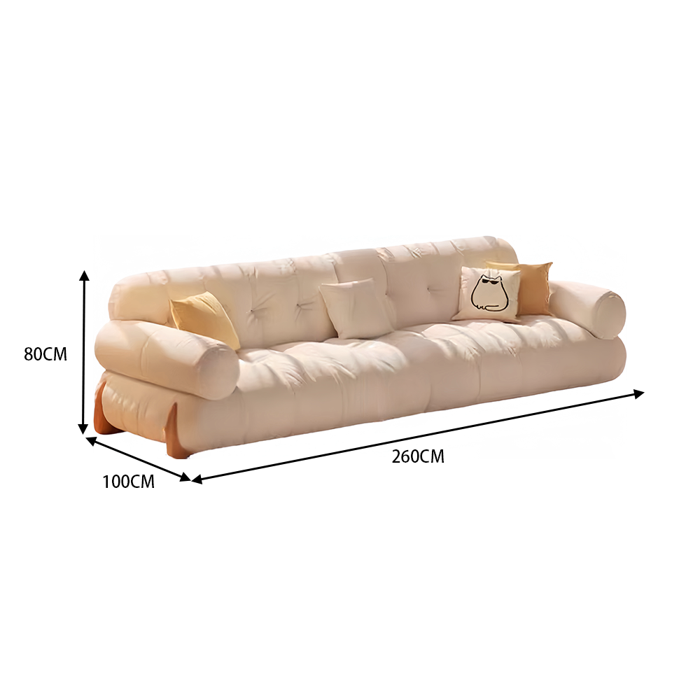 LUXORA S1469 230/260CM Style Minimalist Modern Frame Imported Pine Sofa