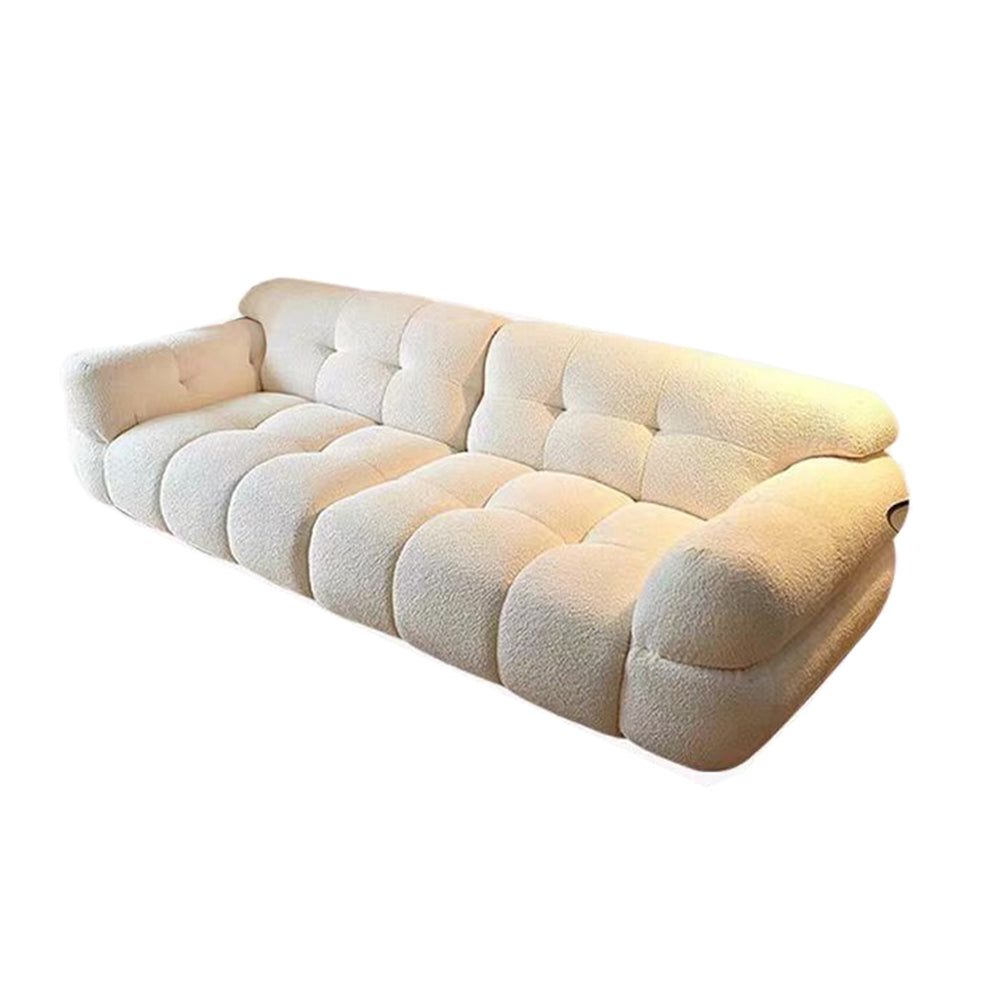 LUXORA S1470 Sofa Solid Style Minimalist 220-240cm Lambswool Fashionable Wood Fabric