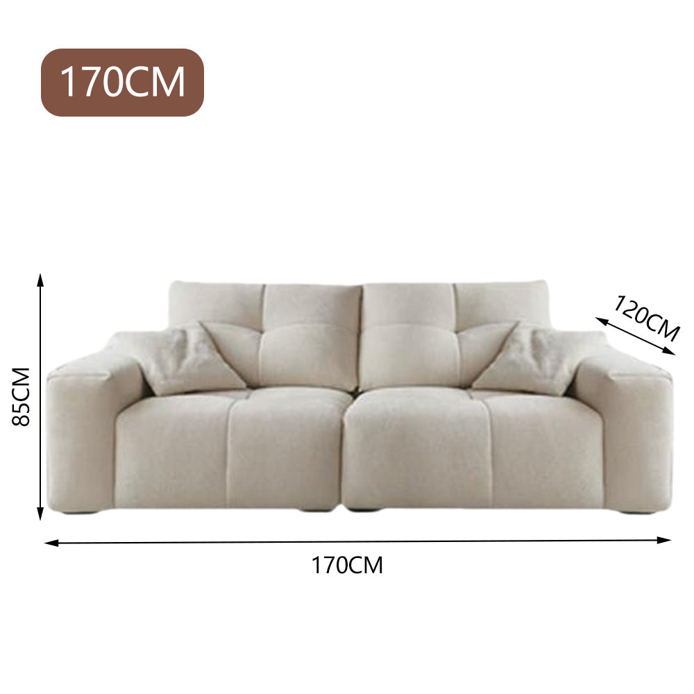 LUXORA S1477 High-Tech Wood 170-210cm Style Sofa Minimalist Fashionable Solid Fabric