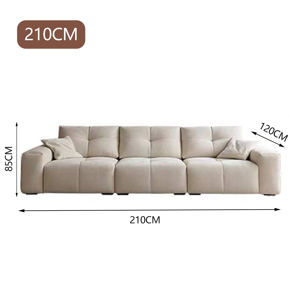 LUXORA S1477 High-Tech Wood 170-210cm Style Sofa Minimalist Fashionable Solid Fabric