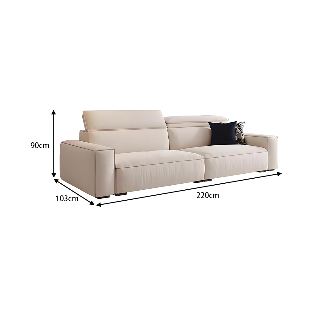LUXORA S1533 Imported Modern 220CM Minimalist Style Frame Pine Sofa