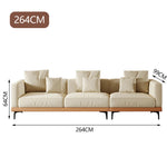 LUXORA S1536 210-240cm Minimalist Sofa Style Matte Solid Fashionable Wood Fabric
