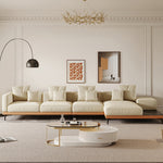 LUXORA S1536 210-240cm Minimalist Sofa Style Matte Solid Fashionable Wood Fabric
