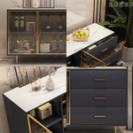 LUXORA SC1002 Modern Rock Countertop Slab 120/150CM Simple Dining Sideboard