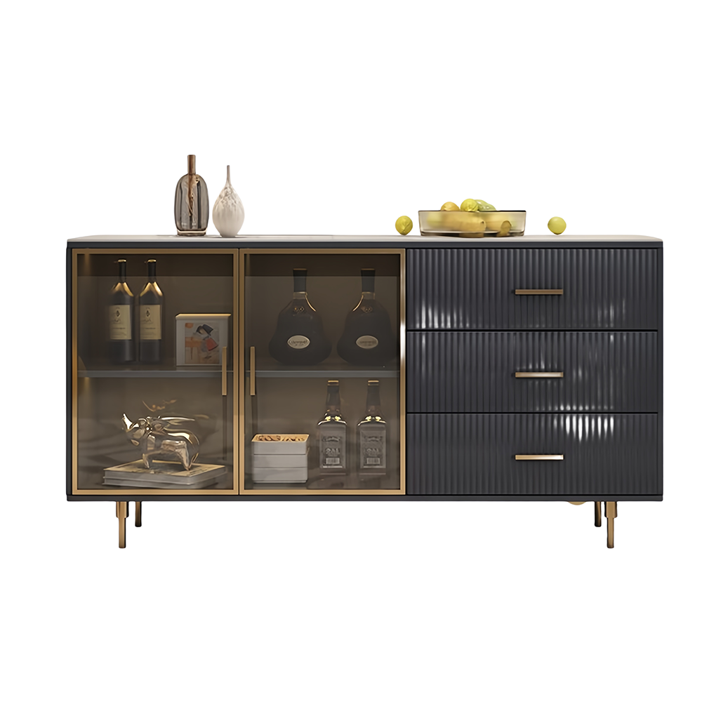 LUXORA SC1002 Modern Rock Countertop Slab 120/150CM Simple Dining Sideboard