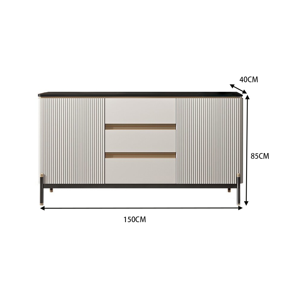 LUXORA SC1009 Luxury Countertop 120/150CM Slate Light Sideboard