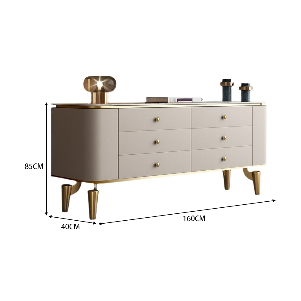 LUXORA SC1014 Countertop 140/160CM Dining Slab Modern Simple Rock Sideboard