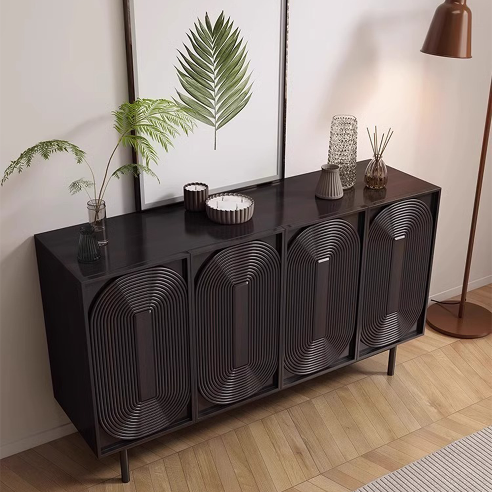 LUXORA SC1017 Modern 140/160CM Wood Countertop Solid Simple Sideboard