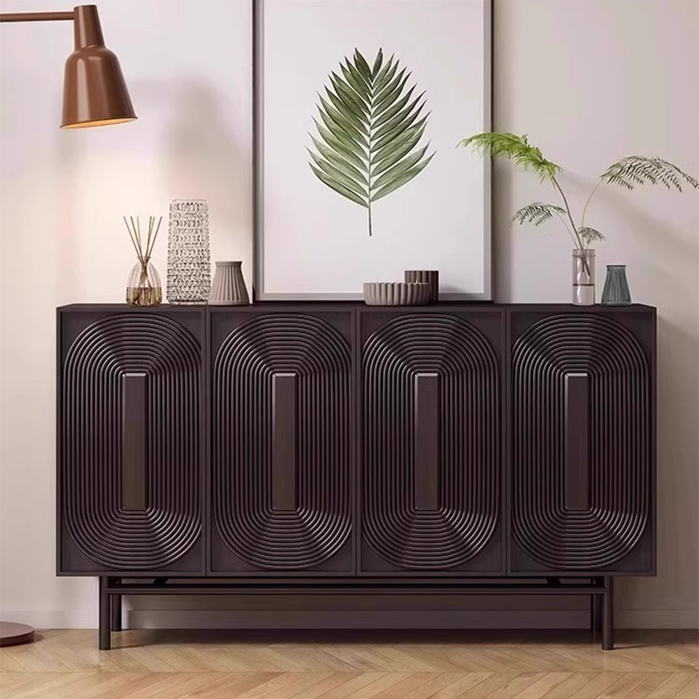 LUXORA SC1017 Modern 140/160CM Wood Countertop Solid Simple Sideboard