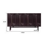 LUXORA SC1017 Modern 140/160CM Wood Countertop Solid Simple Sideboard