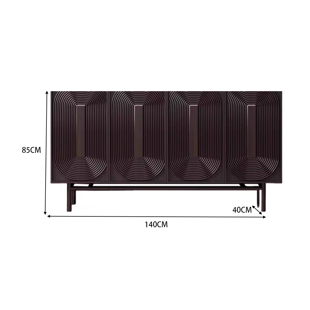 LUXORA SC1017 Modern 140/160CM Wood Countertop Solid Simple Sideboard