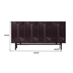 LUXORA SC1017 Modern 140/160CM Wood Countertop Solid Simple Sideboard