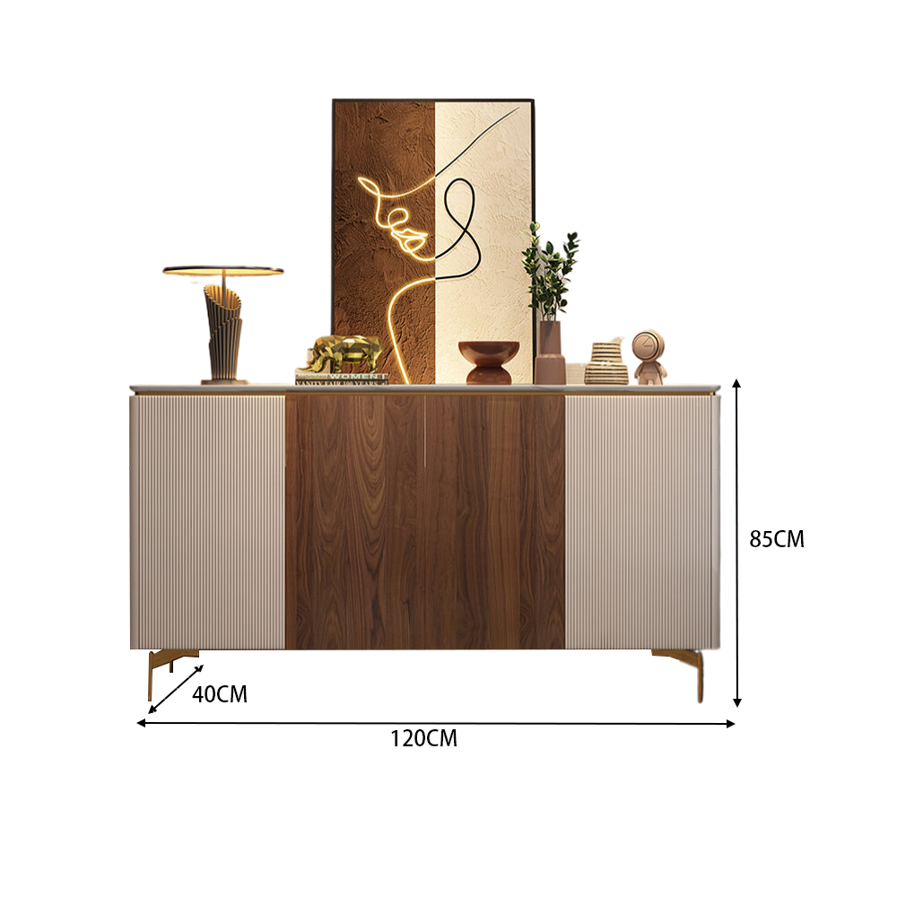 LUXORA SC1018 Luxury Style Solid Wood 120/150CM Light Dining Sideboard
