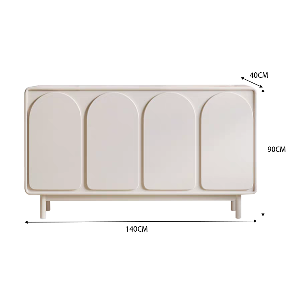 LUXORA SC1019 Dining Modern Rock Countertop Simple 80/120/150CM Slab Sideboard