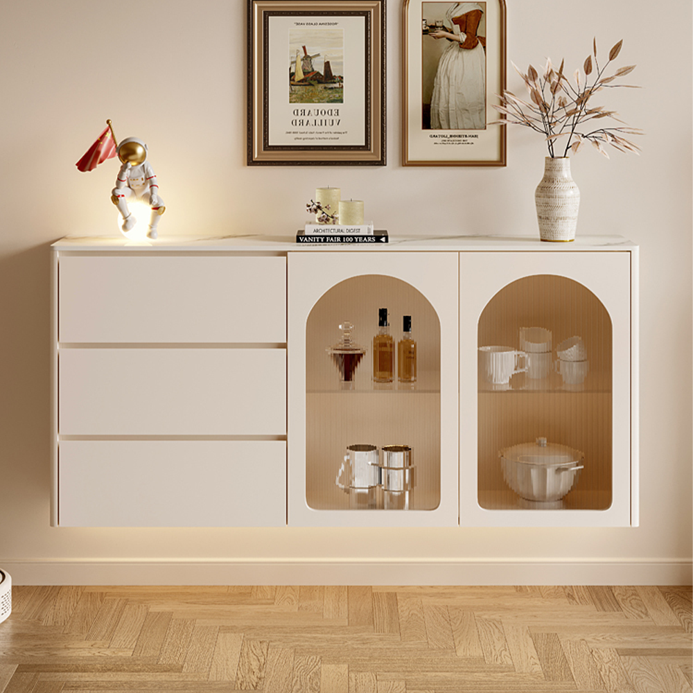 LUXORA SC1022 Modern Simple Cream 120/150CM Style Sideboard