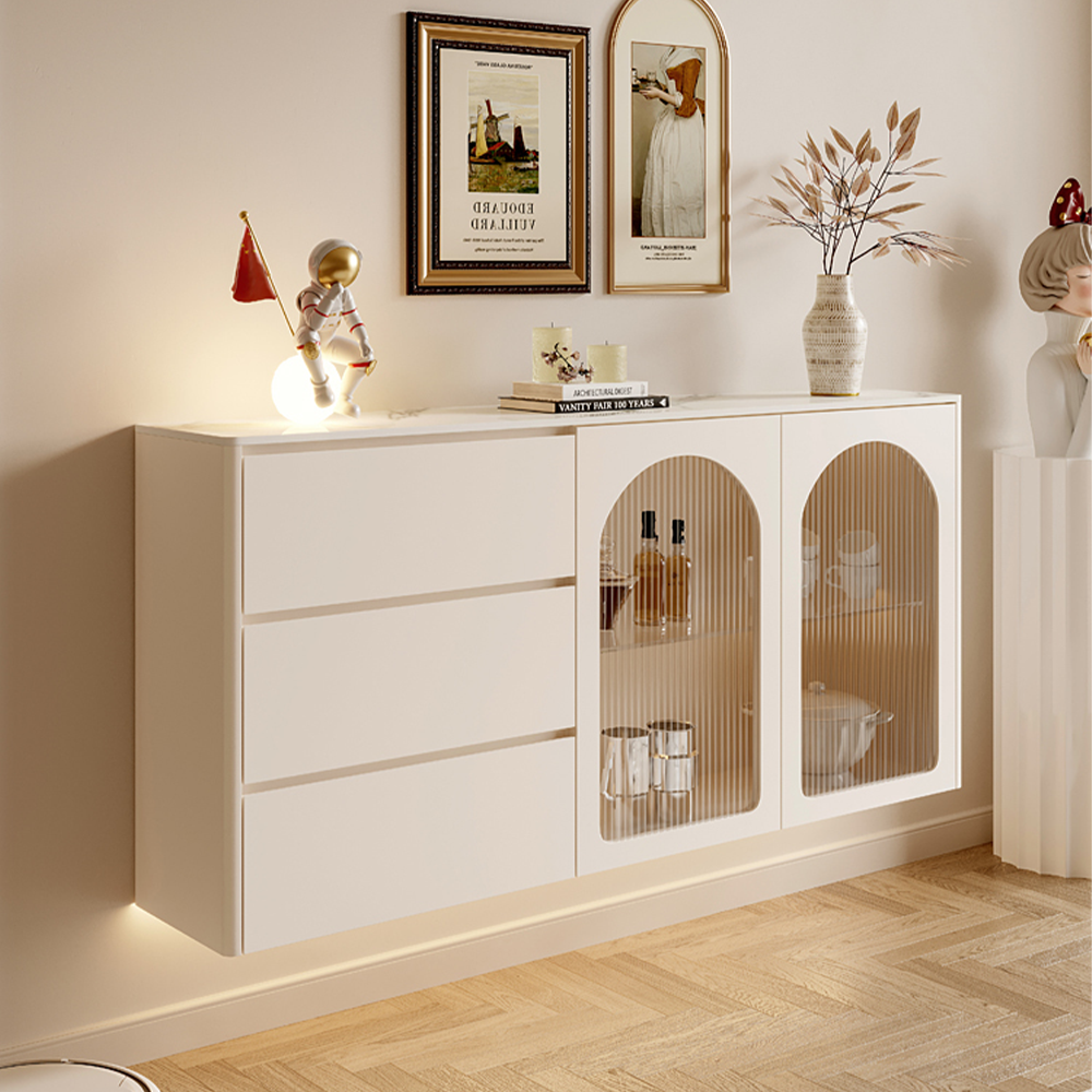 LUXORA SC1022 Modern Simple Cream 120/150CM Style Sideboard