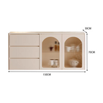 LUXORA SC1022 Modern Simple Cream 120/150CM Style Sideboard