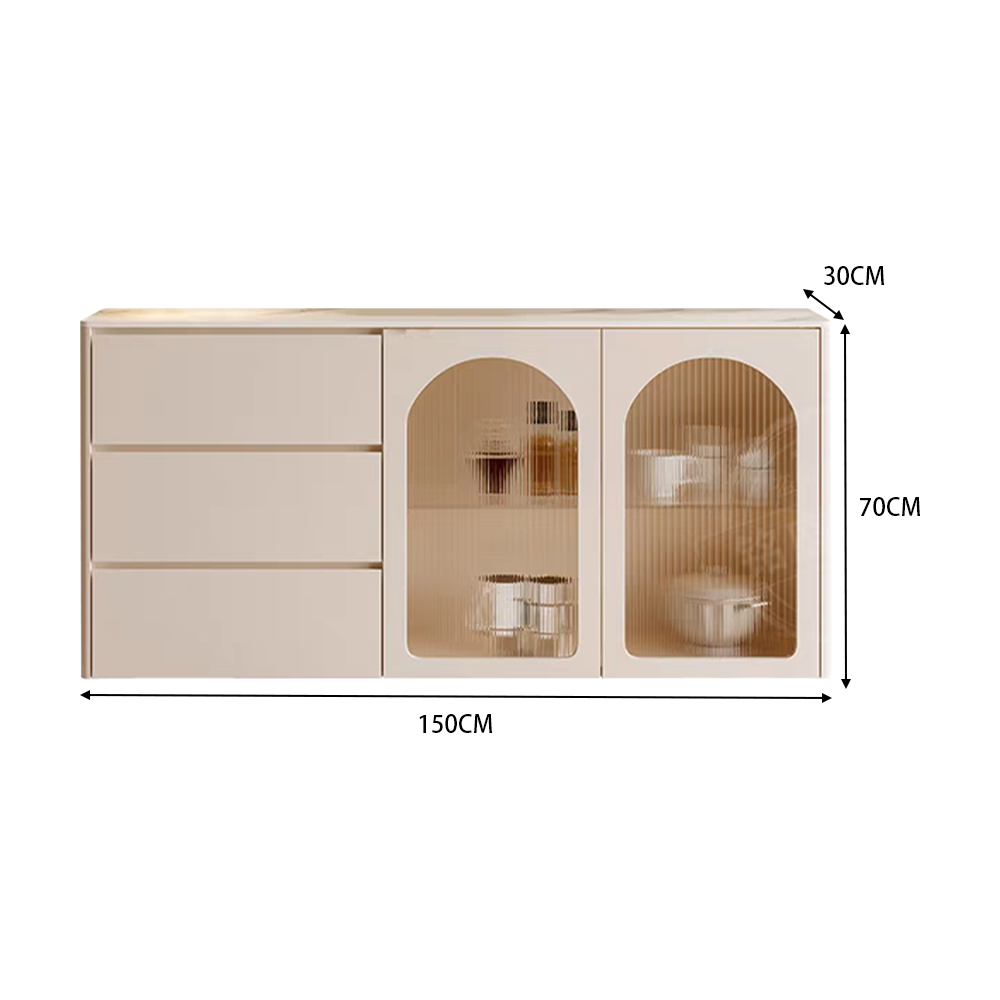LUXORA SC1022 Modern Simple Cream 120/150CM Style Sideboard