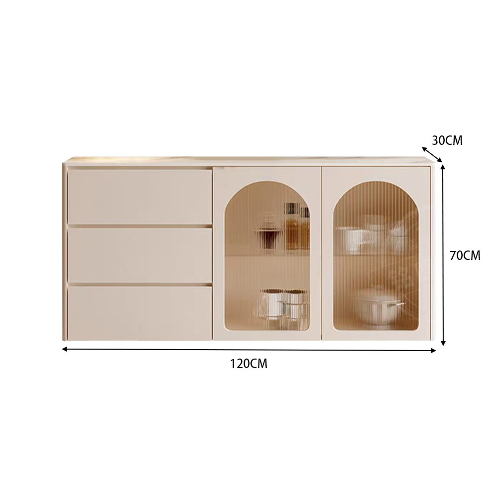LUXORA SC1022 Modern Simple Cream 120/150CM Style Sideboard