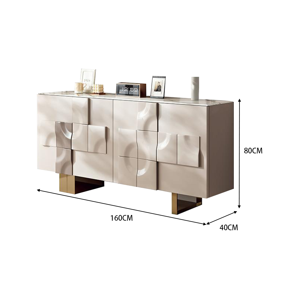 LUXORA SC1023 Stone Countertop Luxury Light 140/160CM Sideboard