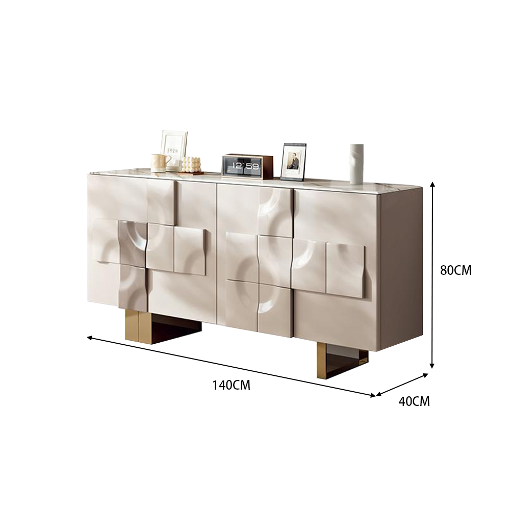 LUXORA SC1023 Stone Countertop Luxury Light 140/160CM Sideboard