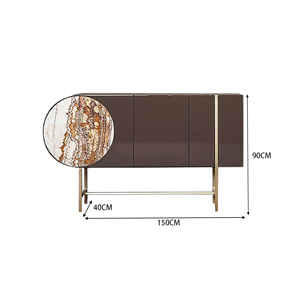 LUXORA SC1025 Slab Rock Minimalist Modern Countertop 150CM Dining Sideboard