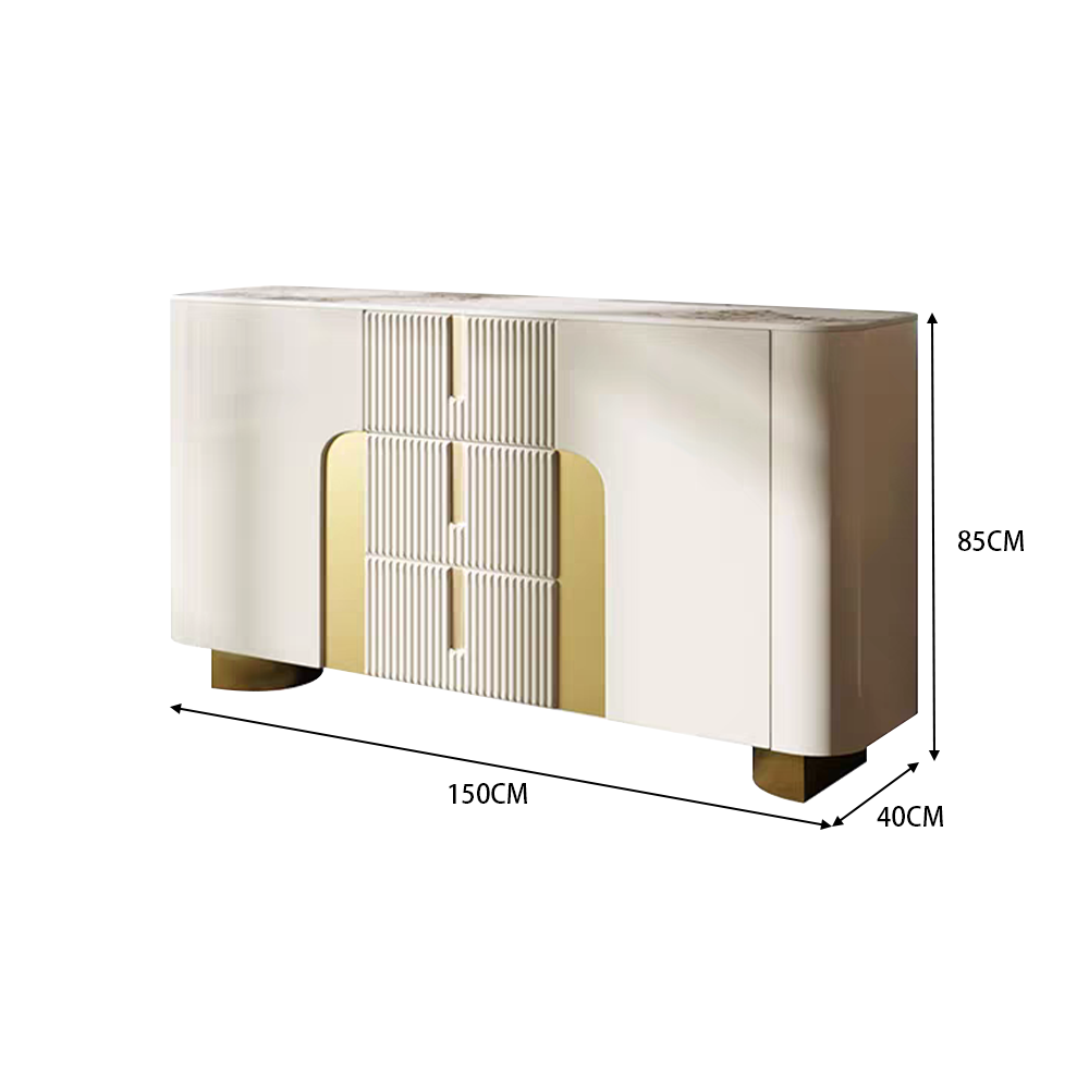 LUXORA SC1027 Slab Countertop Dining Minimalist 150CM Rock Modern Sideboard