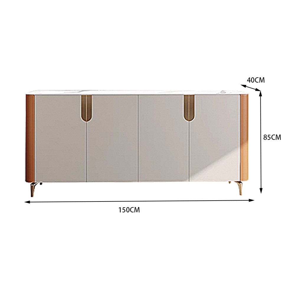LUXORA SC1035 Luxurious Sideboard Top Stone Ceramic 150CM Style Cabinet