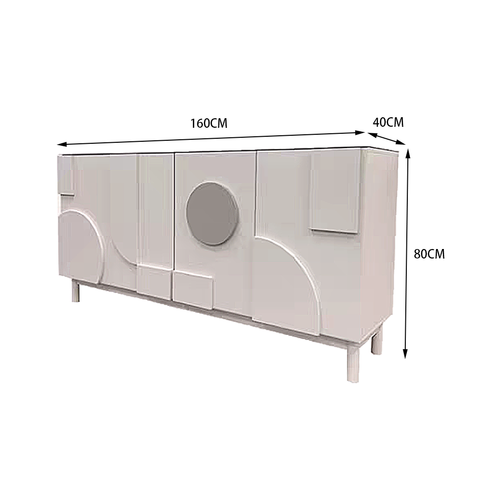LUXORA SC1038 Light Luxury Ultra-Crystal Dining 140/160CM Countertop Sideboard