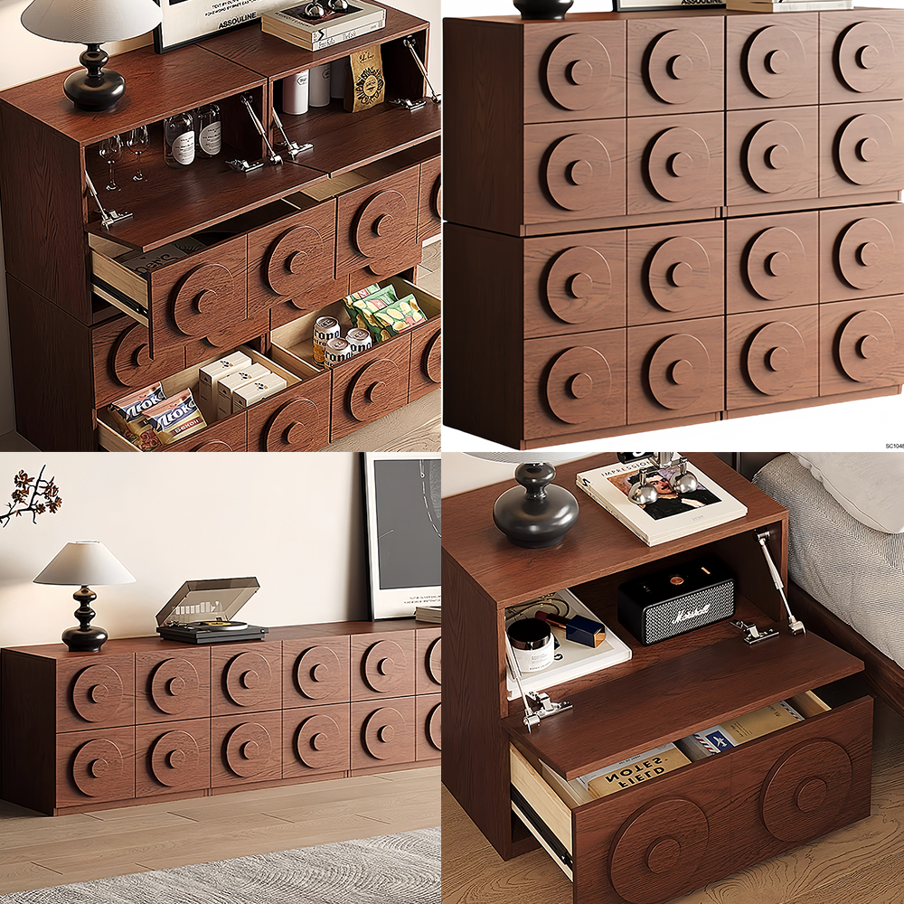 LIVARA SC1048 Combination Solid Wood Multifunctional 58CM Sideboard