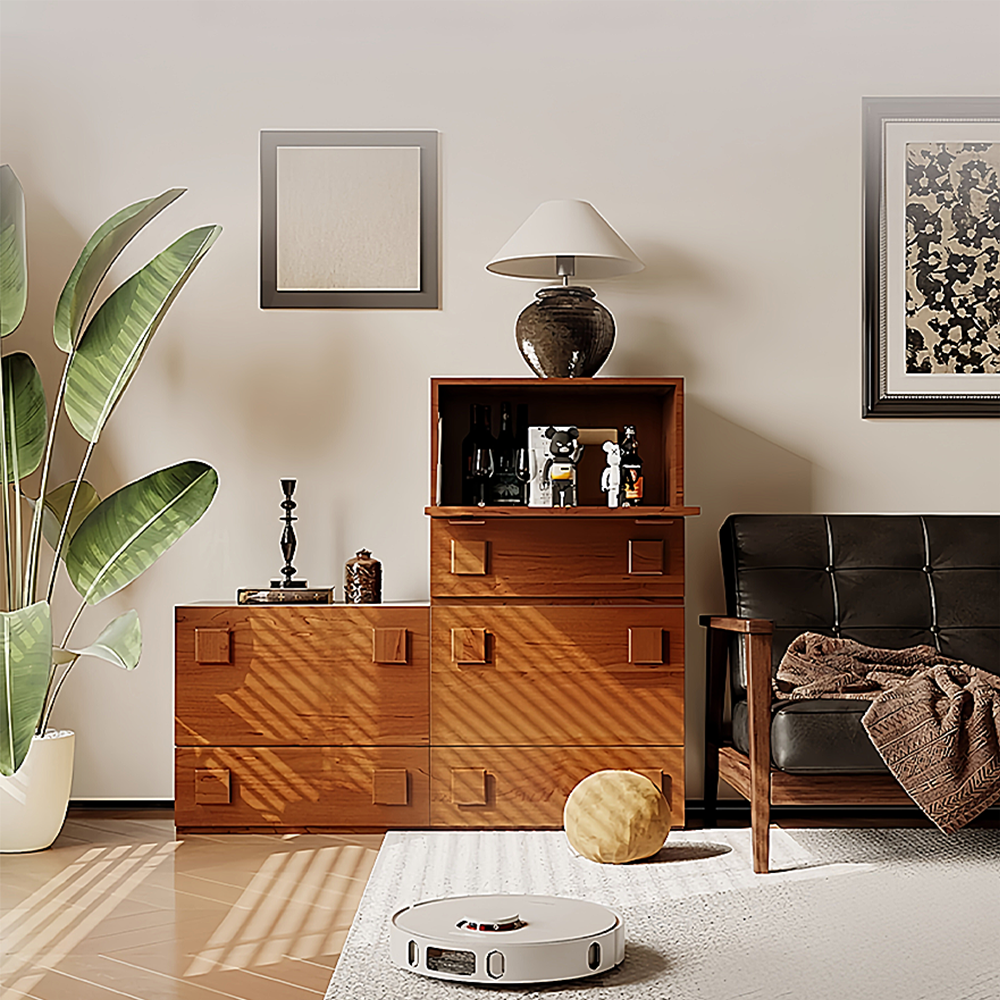 LIVARA SC1050 Combination Solid 58CM Wood Multifunctional Sideboard