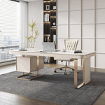 LUXORA WD1017 Desk 140/160/180/200cm Length Office Sintered Stone Tabletop