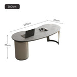 LUXORA WD1024 Desk 140/160/180cm Length Sintered Office Stone Tabletop