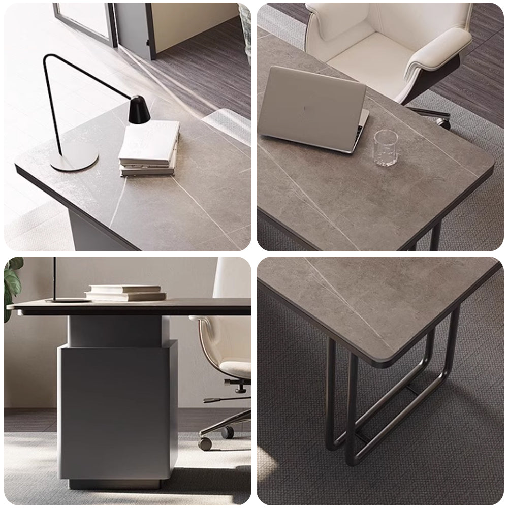 LUXORA WD1026 Length Desk 140/160/180cm Stone Office Sintered Tabletop