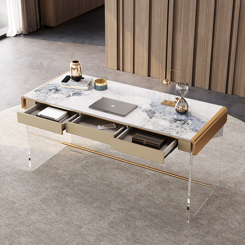 LUXORA WD1027 Minimalist Sintered 136/158/178cm Stone Style Desk