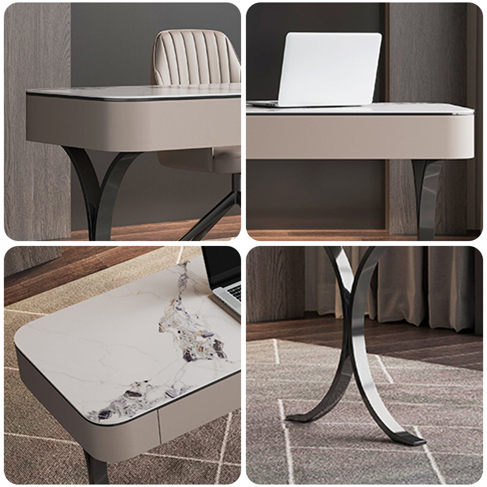 LUXORA WD1028 Sintered Stone 120/140cm Desk Length Office Tabletop