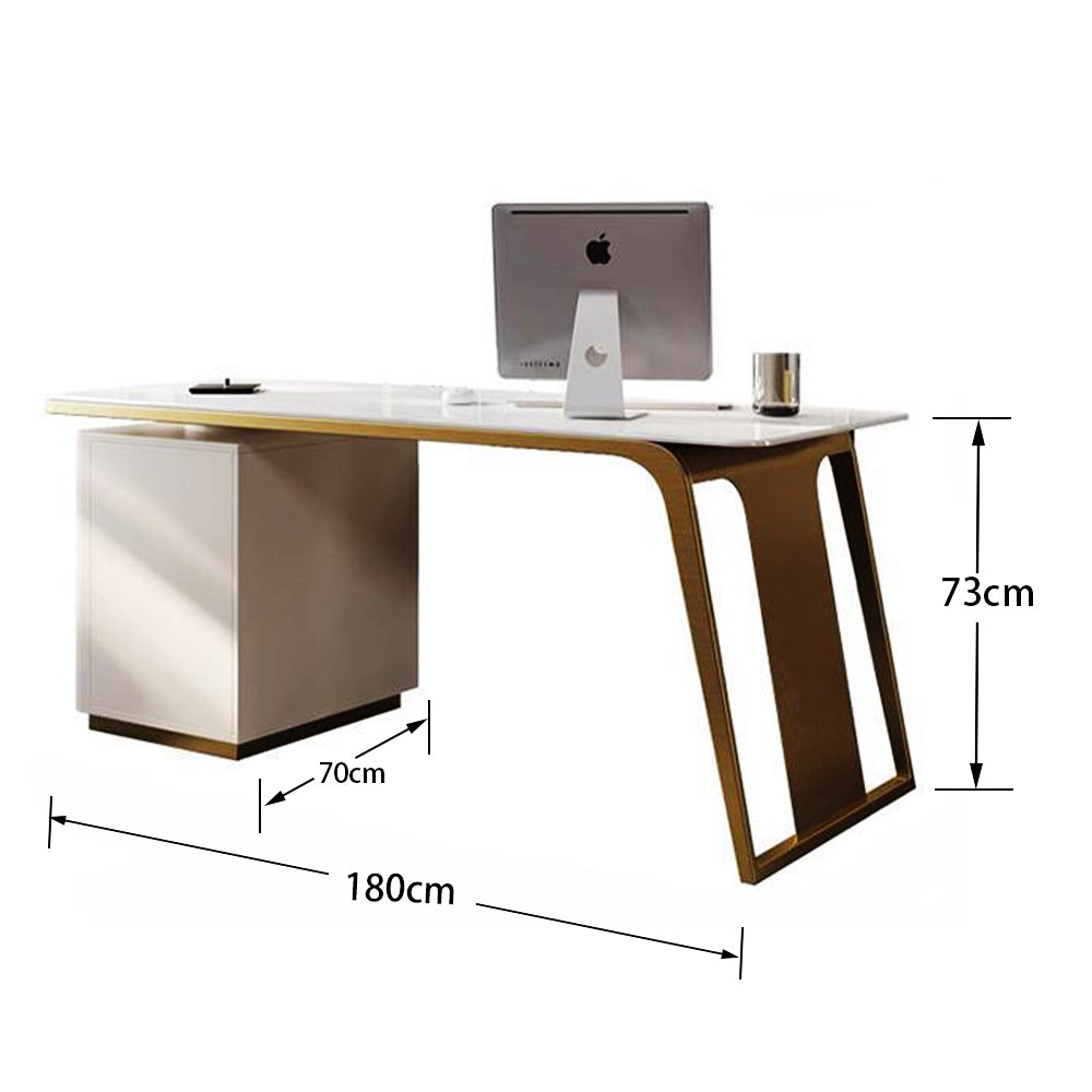 LUXORA WD1031 Minimalist Style Stone 140/160/180cm Sintered Desk