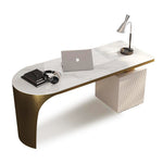 LUXORA WD1035 140/160/180cm Minimalist Sintered Style Stone Desk