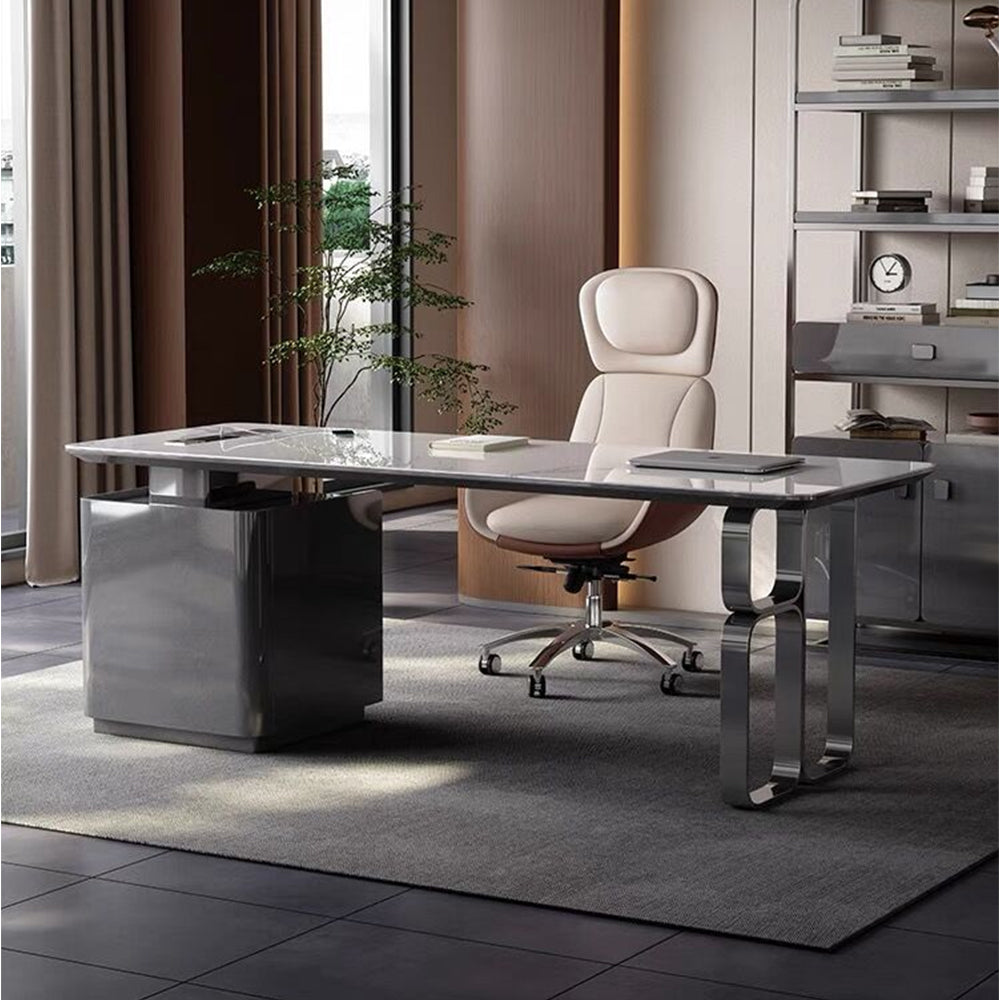 LUXORA WD1038 Length Thick Sintered 140/180cm Desk Stone 6mm Office Tabletop