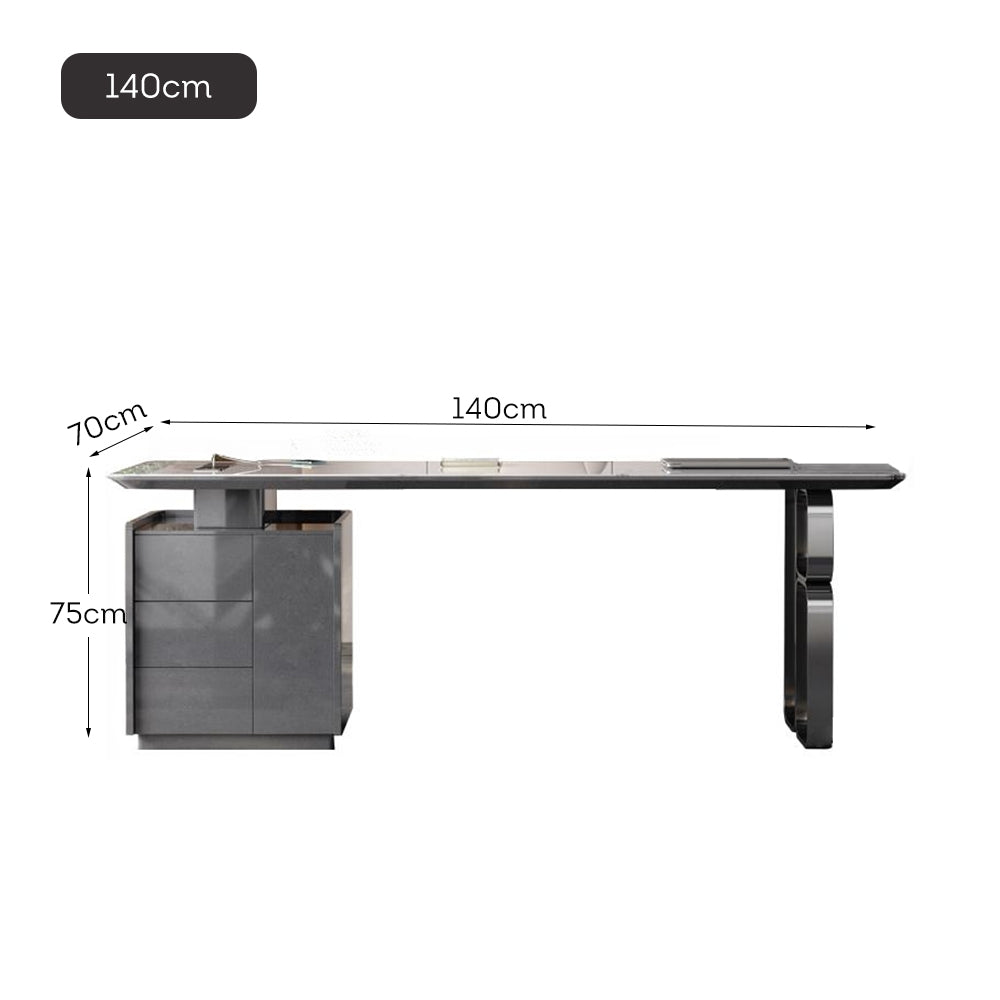LUXORA WD1038 Length Thick Sintered 140/180cm Desk Stone 6mm Office Tabletop