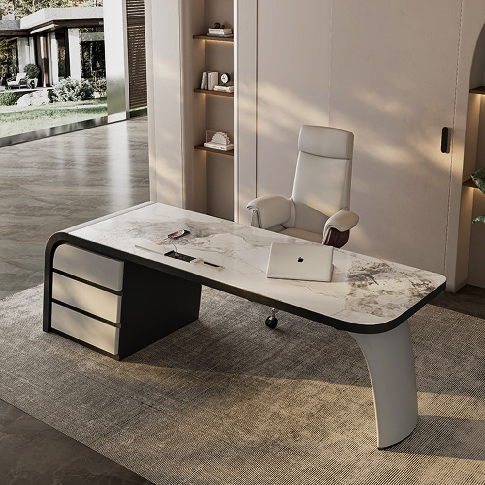 LUXORA WD1041 Sintered Style 140/160/180cm Chanel Stone Desk