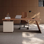 LUXORA WD1043 Office Storage Desk 140/160/180cm Length With Cabinet