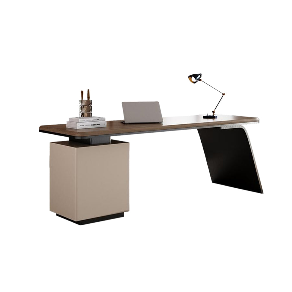 LUXORA WD1043 Office Storage Desk 140/160/180cm Length With Cabinet