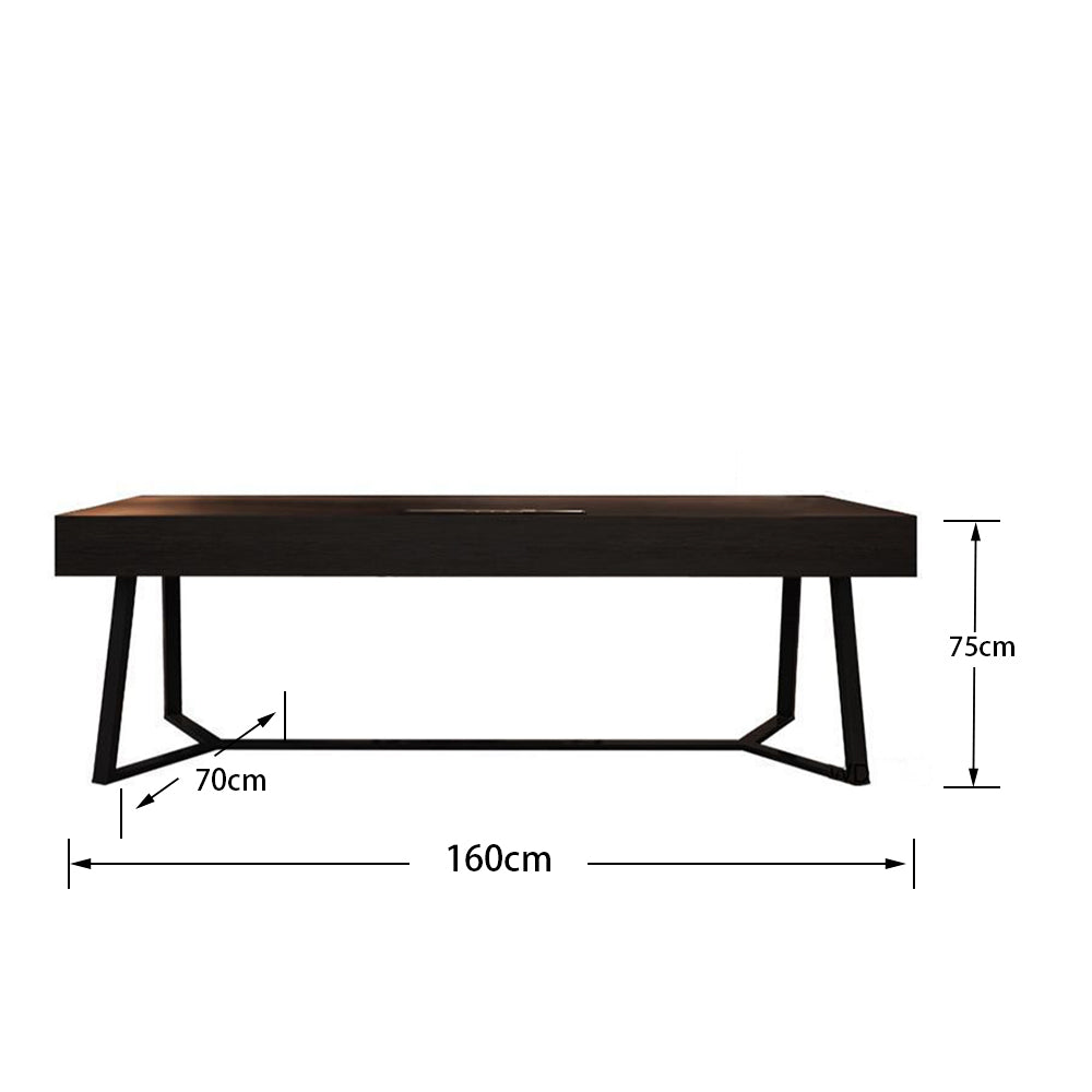 LUXORA WD1050 Wood Style Solid 140/160/180/200cm Light Luxury Smoked-Colored Desk