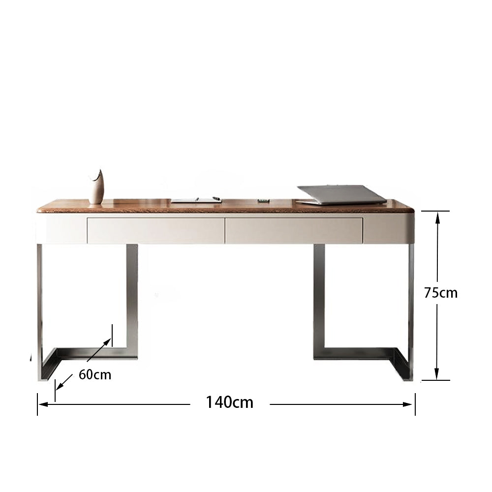 LUXORA WD1053 Walnut-Colored 100/120/140/160CM Minimalist Style Desk
