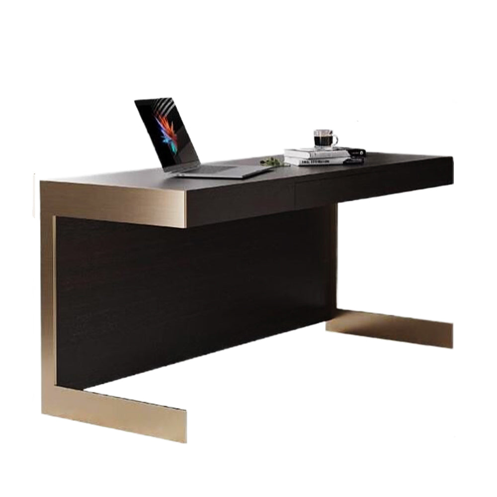 LUXORA WD1057 140/160cm Wood Luxury Solid Smoked-Colored Style Light Desk
