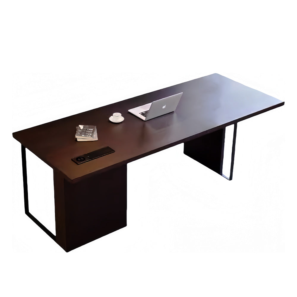 LUXORA WD1060 Wood 140/160/180/200cm Style Light Solid Luxury Smoked-Colored Desk